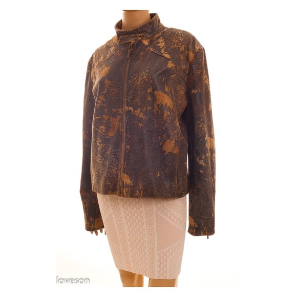 SOLD! JUST CAVALLI ROBERTO CAVALLI Leather Jacket - Picture 3 of 12